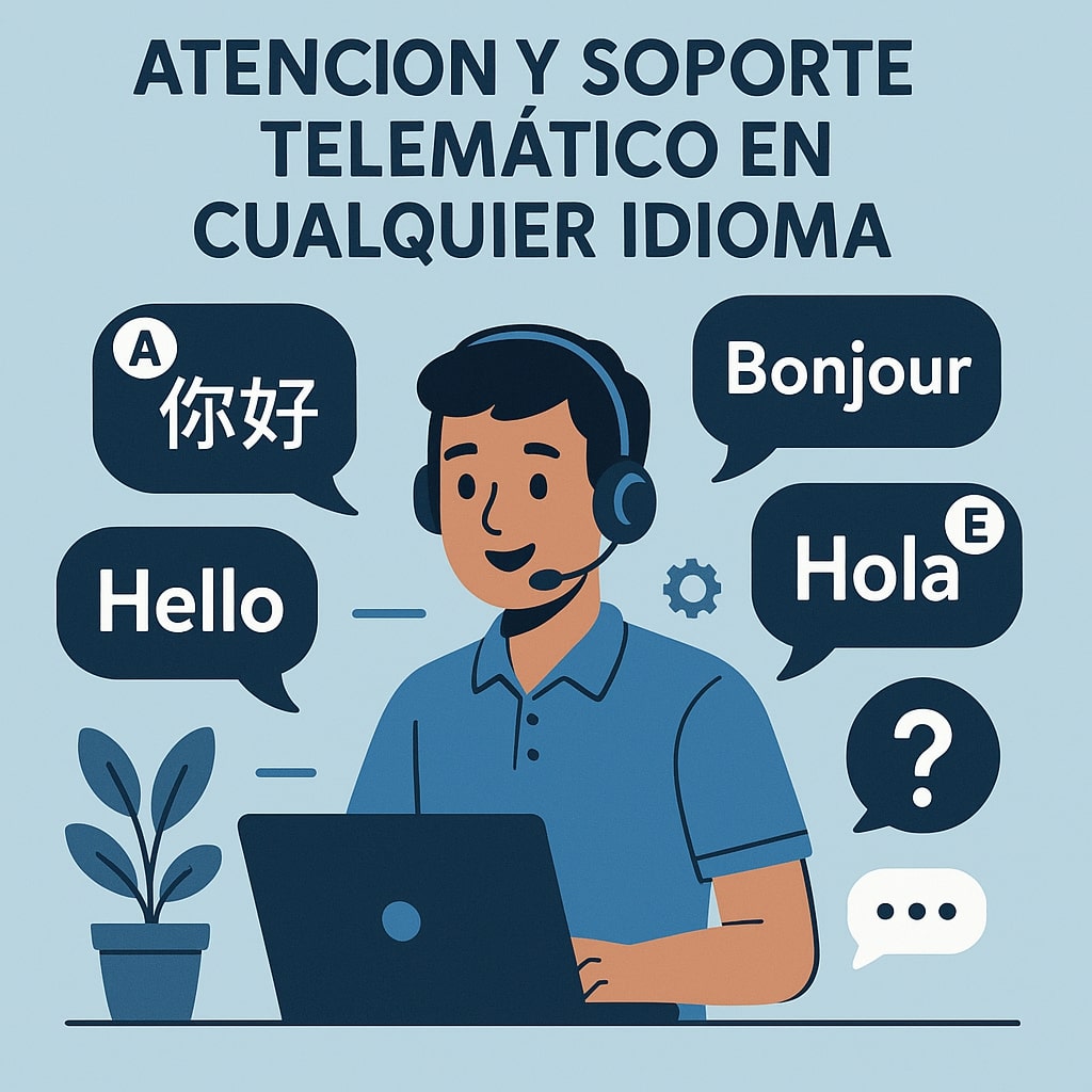 Soporte en cualquier idioma